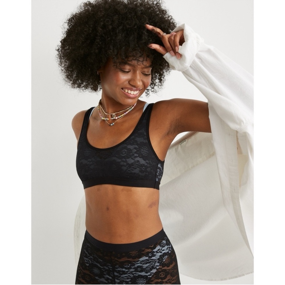 Black aerie smoothez Lace Bralette